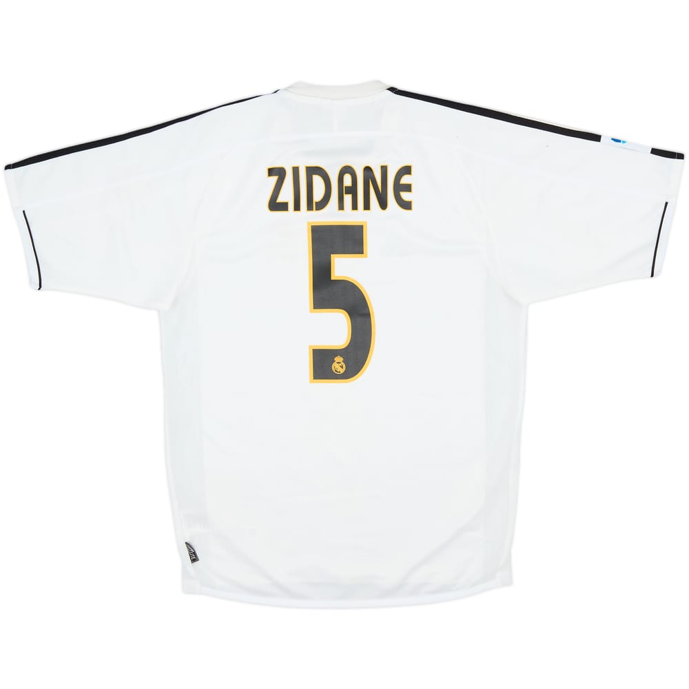2003-04 Real Madrid Home Shirt Zidane #5 - 6/10 - (S)