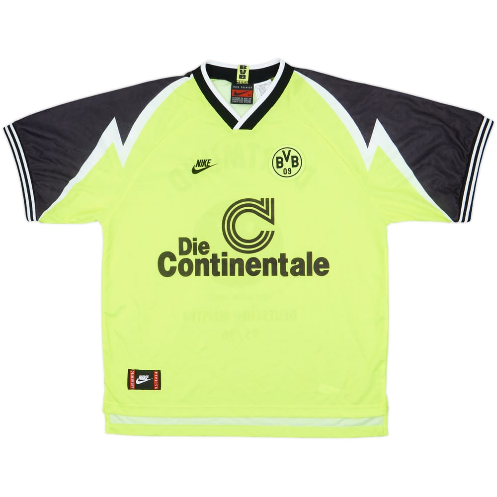 1995-96 Borussia Dortmund 'Deutscher Meister' Home Shirt - 8/10 - (XXL)