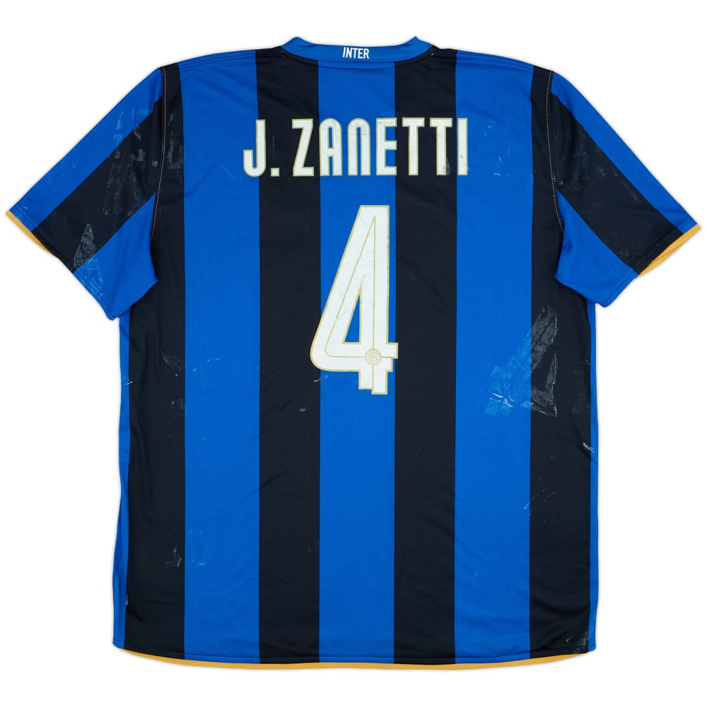 2009-10 Inter Milan Home Shirt Zanetti #4 - 3/10 - (XXL)