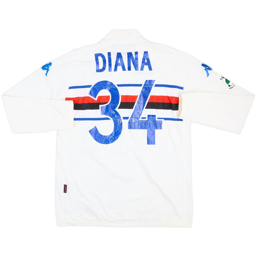 2005-06 Sampdoria Match Issue Away L/S Shirt Diana #34