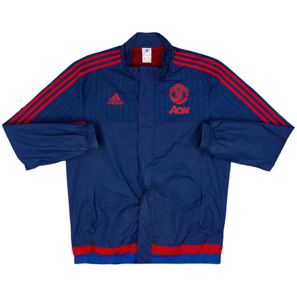 2015-16 Manchester United adidas Rain Jacket - 5/10 - (L)