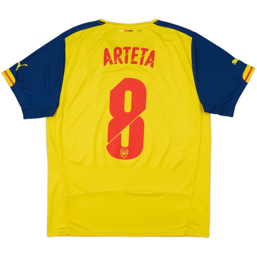 2014-15 Arsenal Away Shirt Arteta #8 - 7/10 - (L)