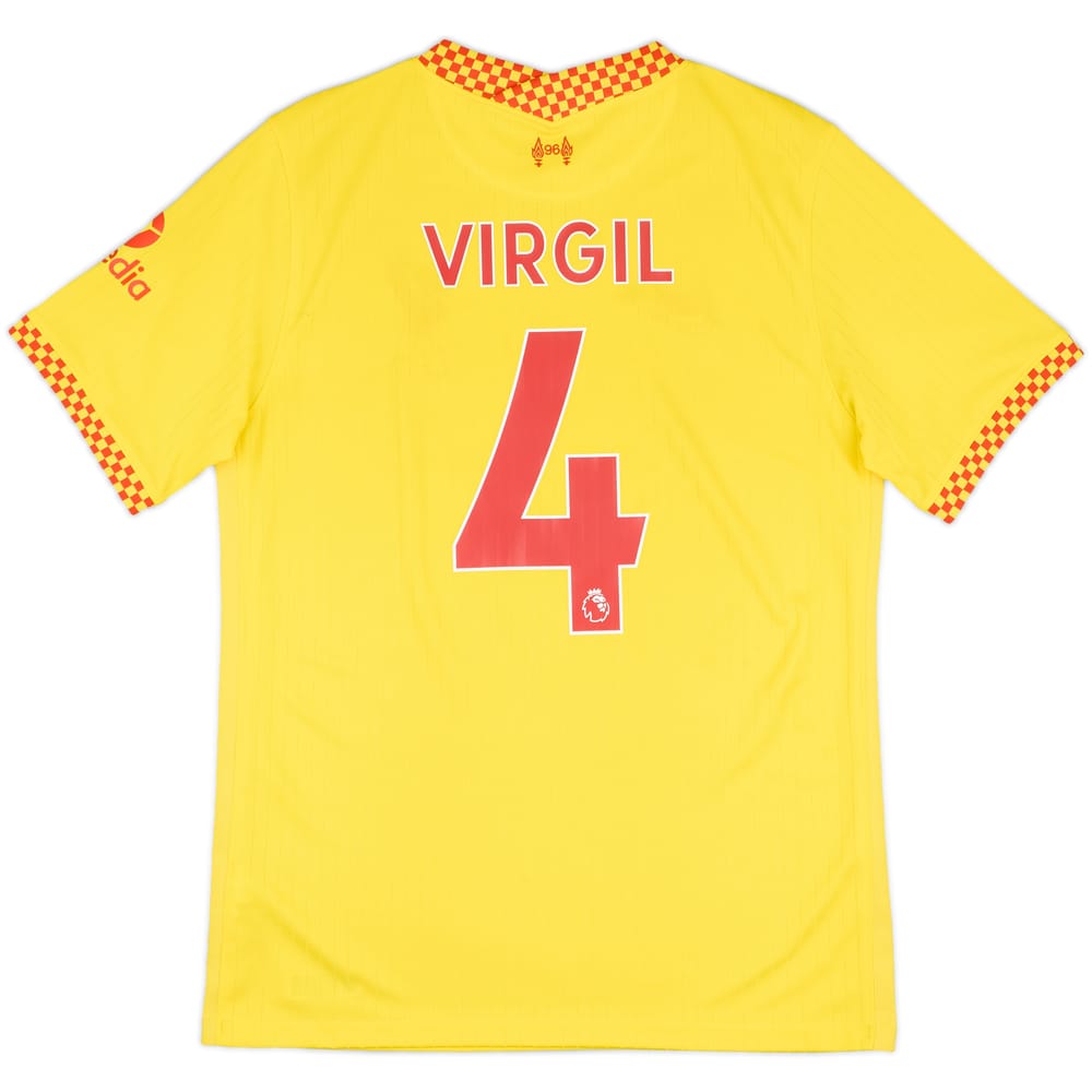 2021-22 Liverpool Third Shirt Virgil #4 - 7/10 - (M)