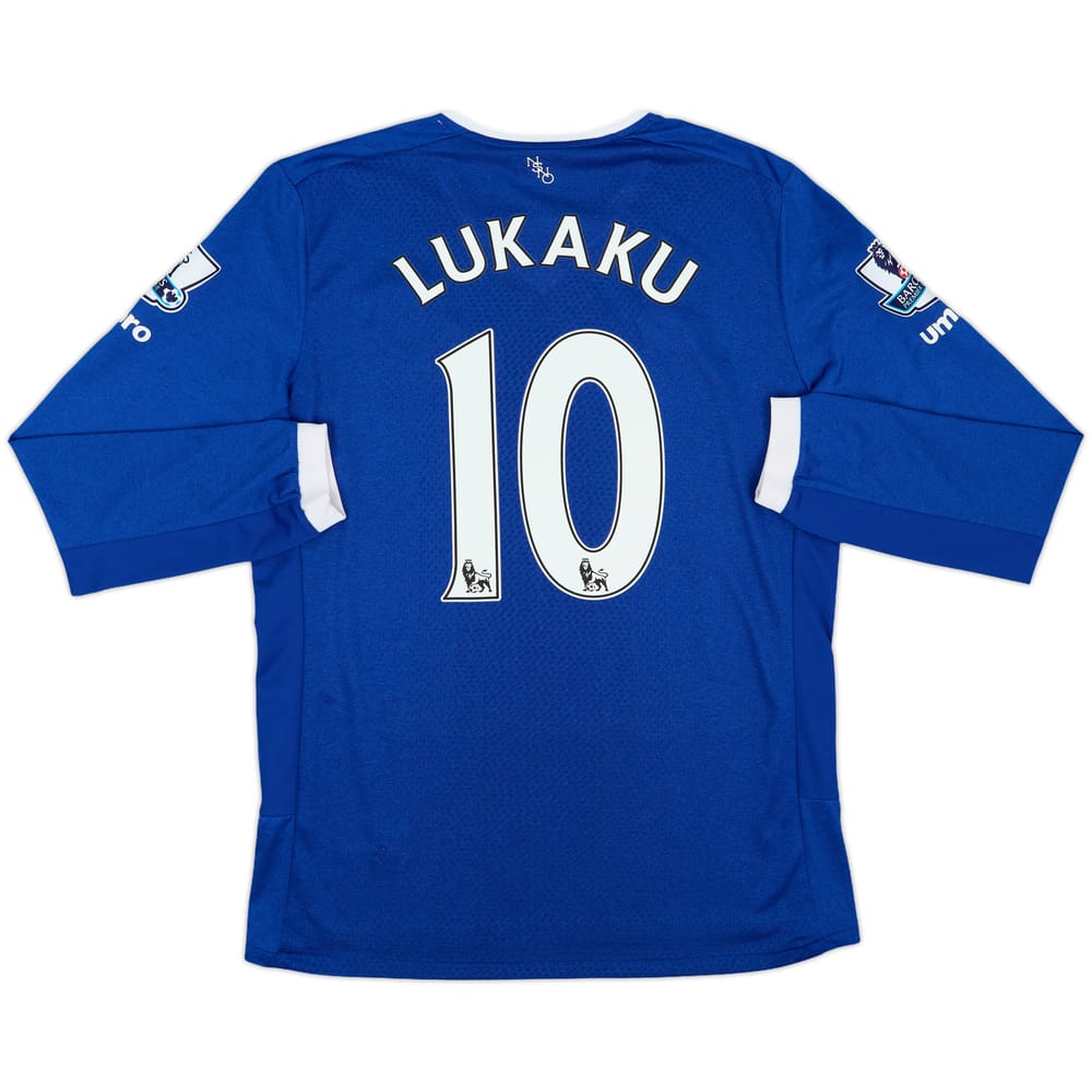 2015-16 Everton Home L/S Shirt Lukaku #10 - 9/10 - (M)