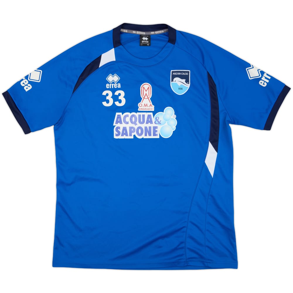 2011-12 Pescara Errea Player Issue Training Shirt #33 - 8/10 - (XL)