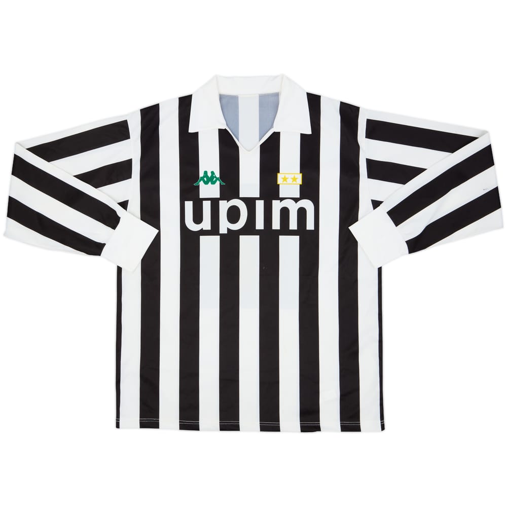 1991-92 Juventus Basic Home L/S Shirt #10 - 6/10 - (L)
