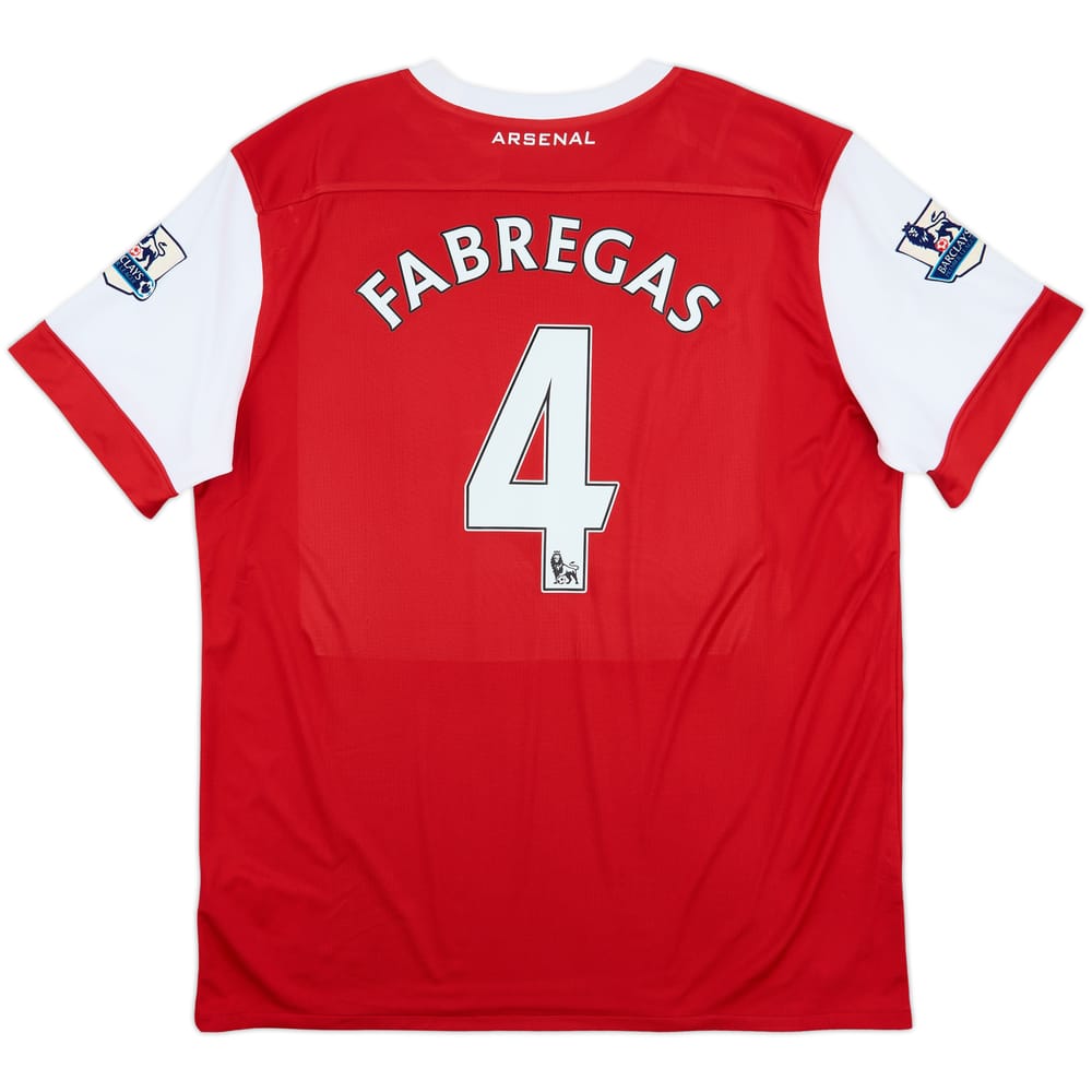2010-11 Arsenal Home Shirt Fabregas #4 - 7/10 - (XL)