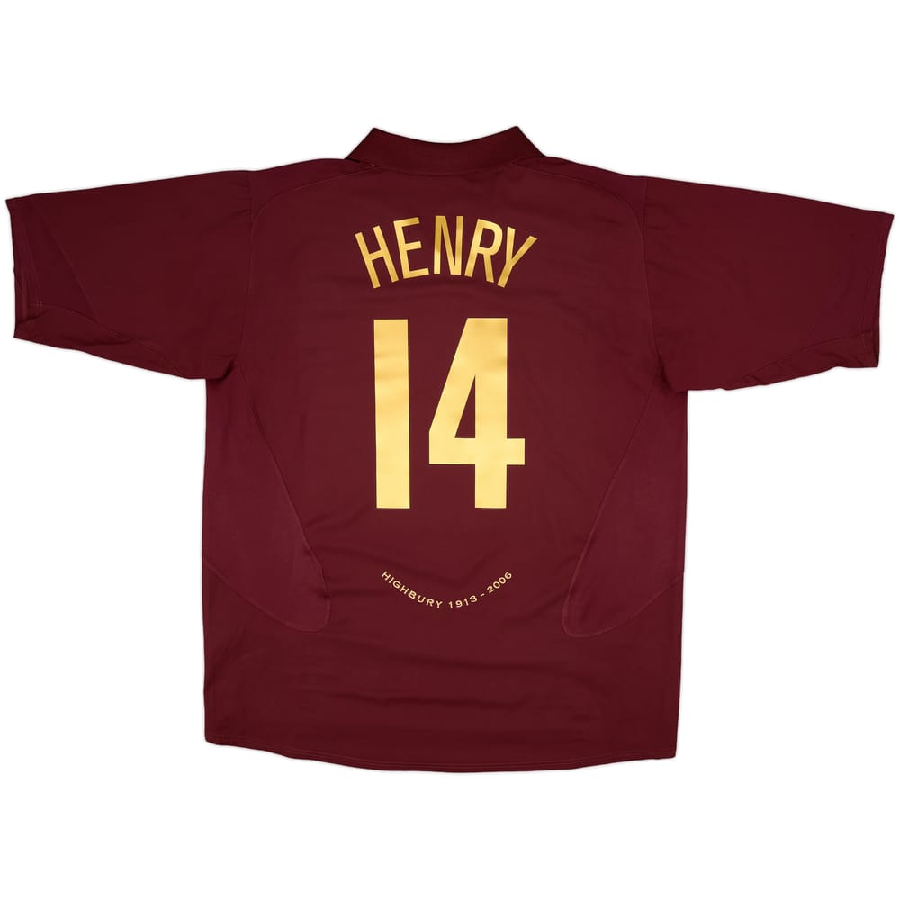 2005-06 Arsenal Home Shirt Henry #14 - 8/10 - (XXL)