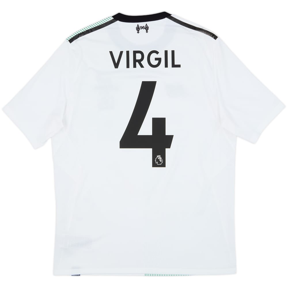 2017-18 Liverpool Away Shirt Virgil #4 - 6/10 - (S)