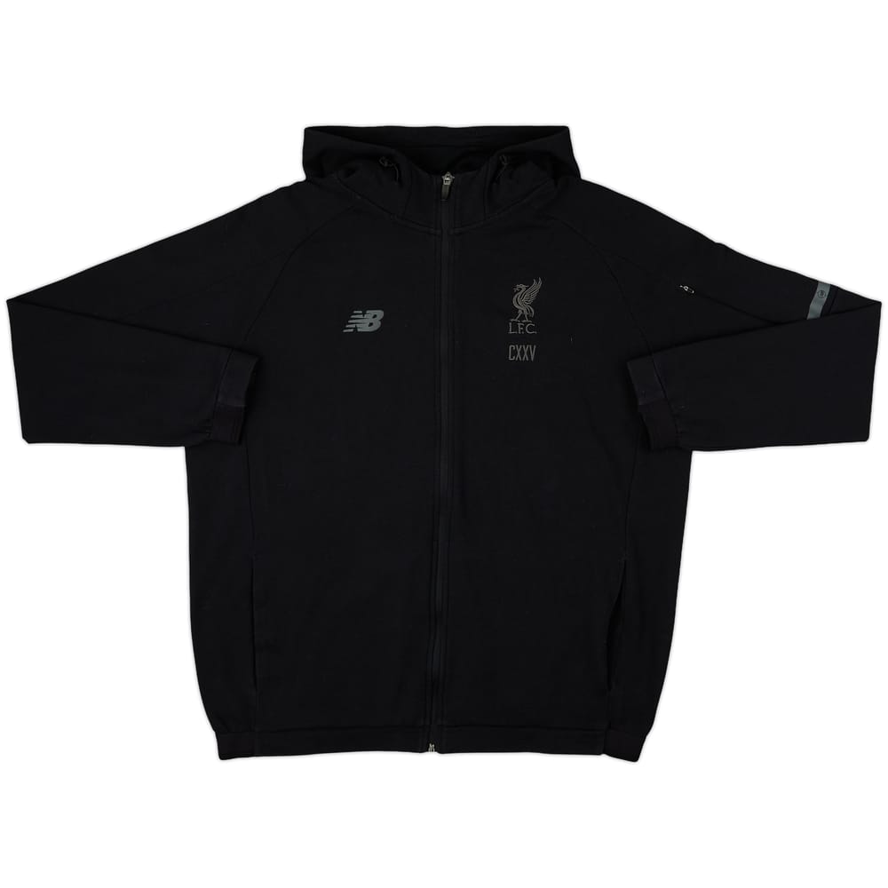 2017-18 Liverpool New Balance Hooded Sweat Top - 9/10 - (XL)