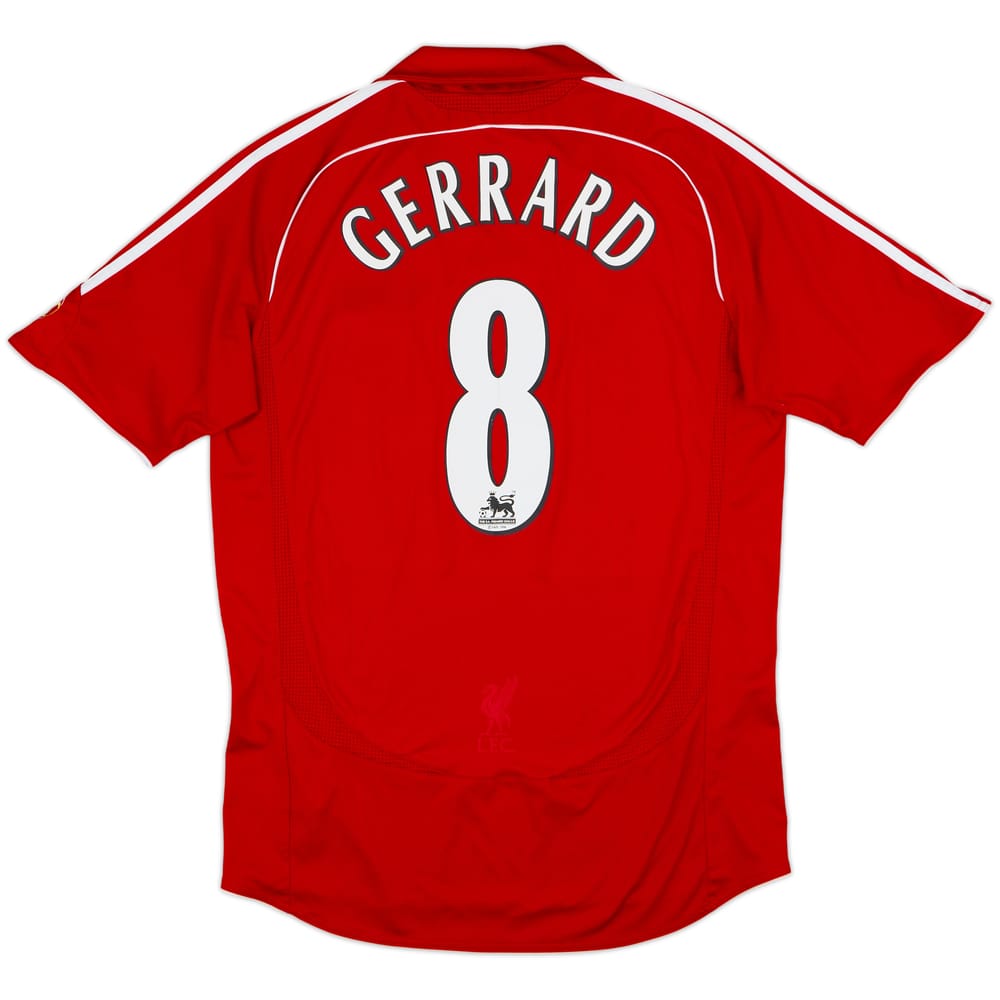 2006-08 Liverpool Home Shirt Gerrard #8 - 7/10 - (M)