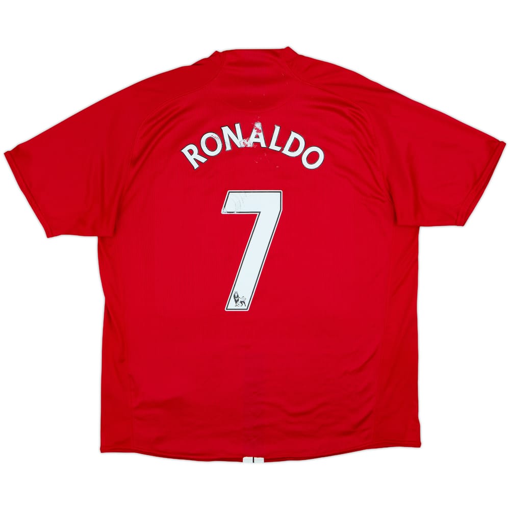 2007-09 Manchester United Home Shirt Ronaldo #7 - 5/10 - (XL)