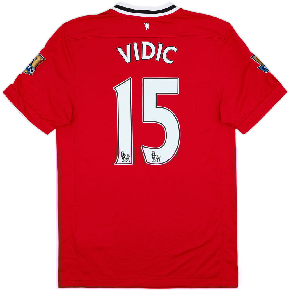 2011-12 Manchester United Home Shirt Vidic #15 - 10/10 - (S)
