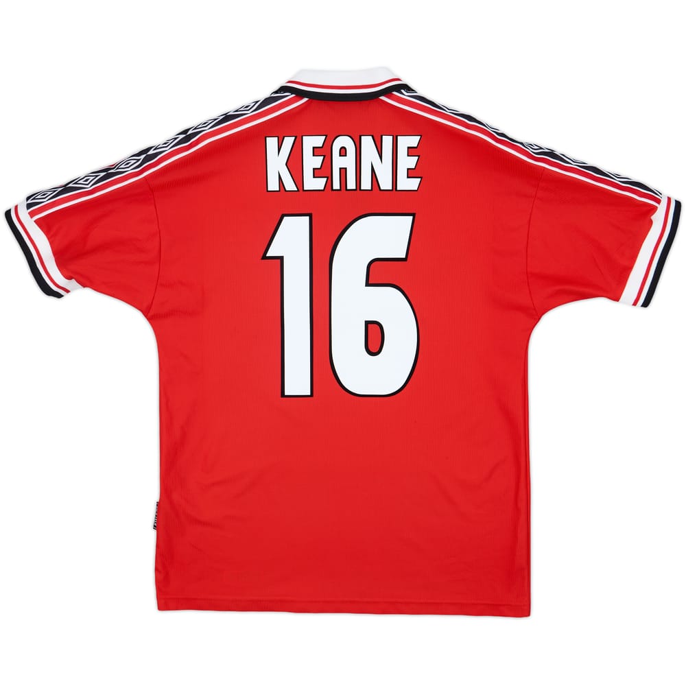 1998-00 Manchester United Home Shirt Keane #16 - 8/10 - (M)