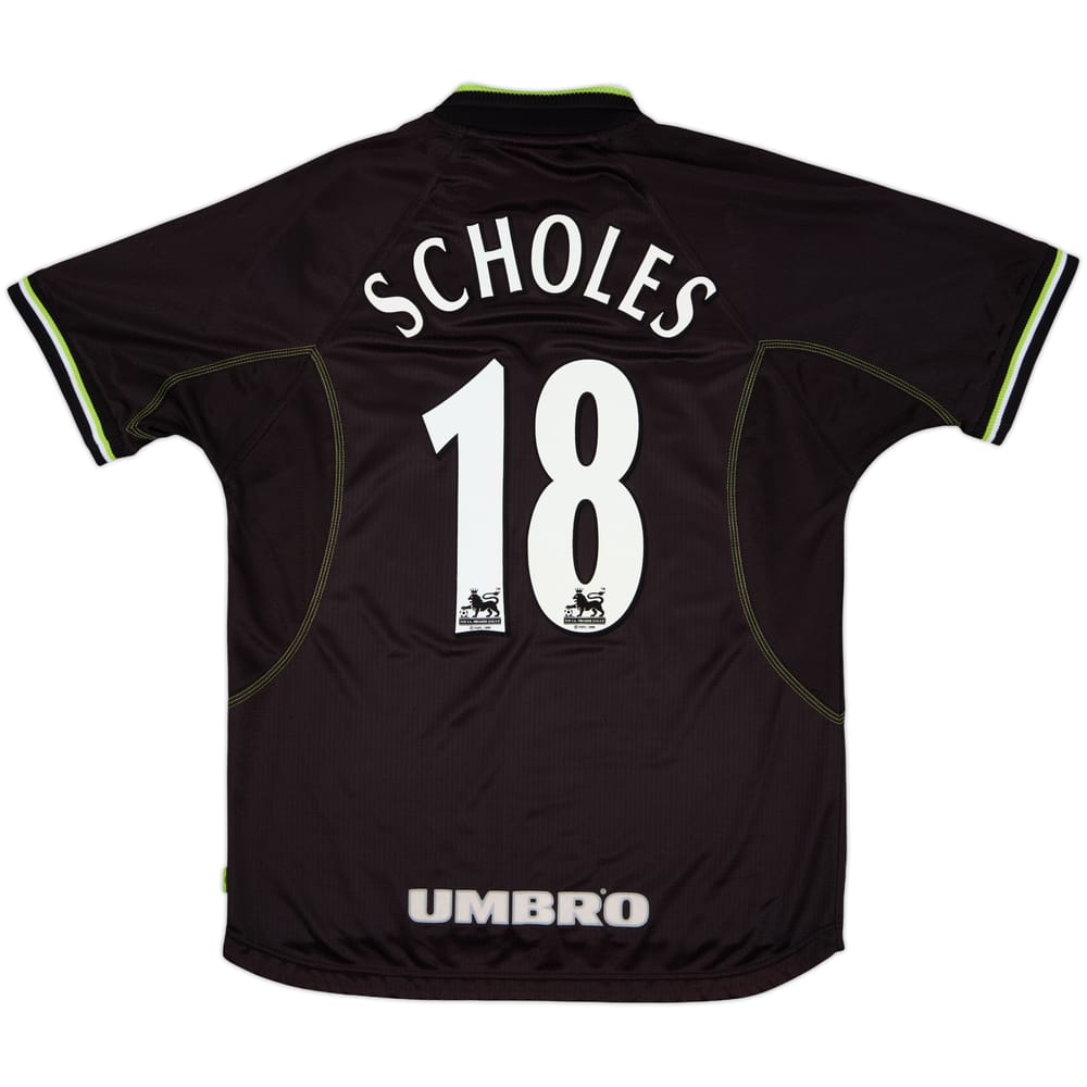 1998-99 Manchester United Third Shirt Scholes #18 - 9/10 - (L)
