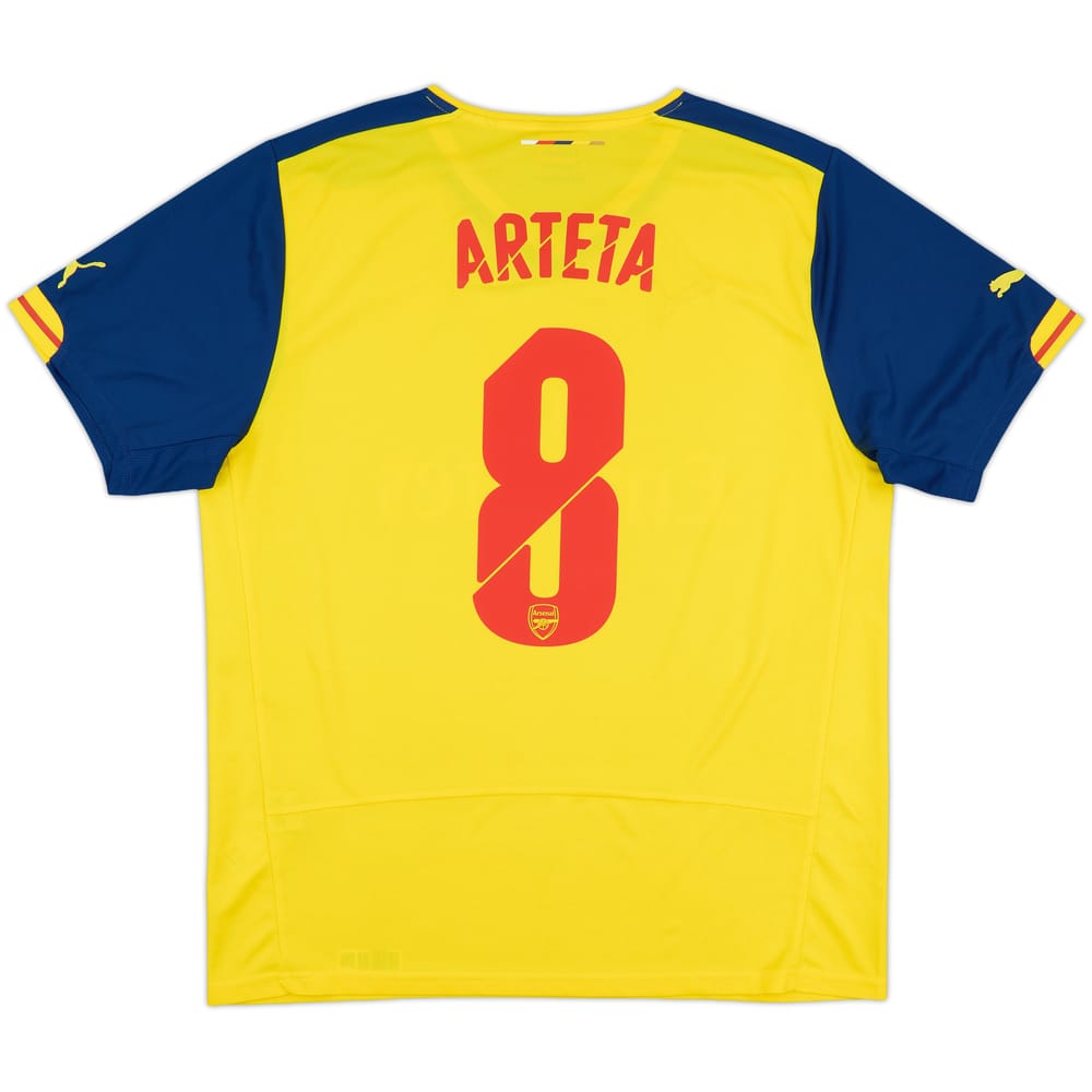 2014-15 Arsenal Away Shirt Arteta #8 - 8/10 - (XL)