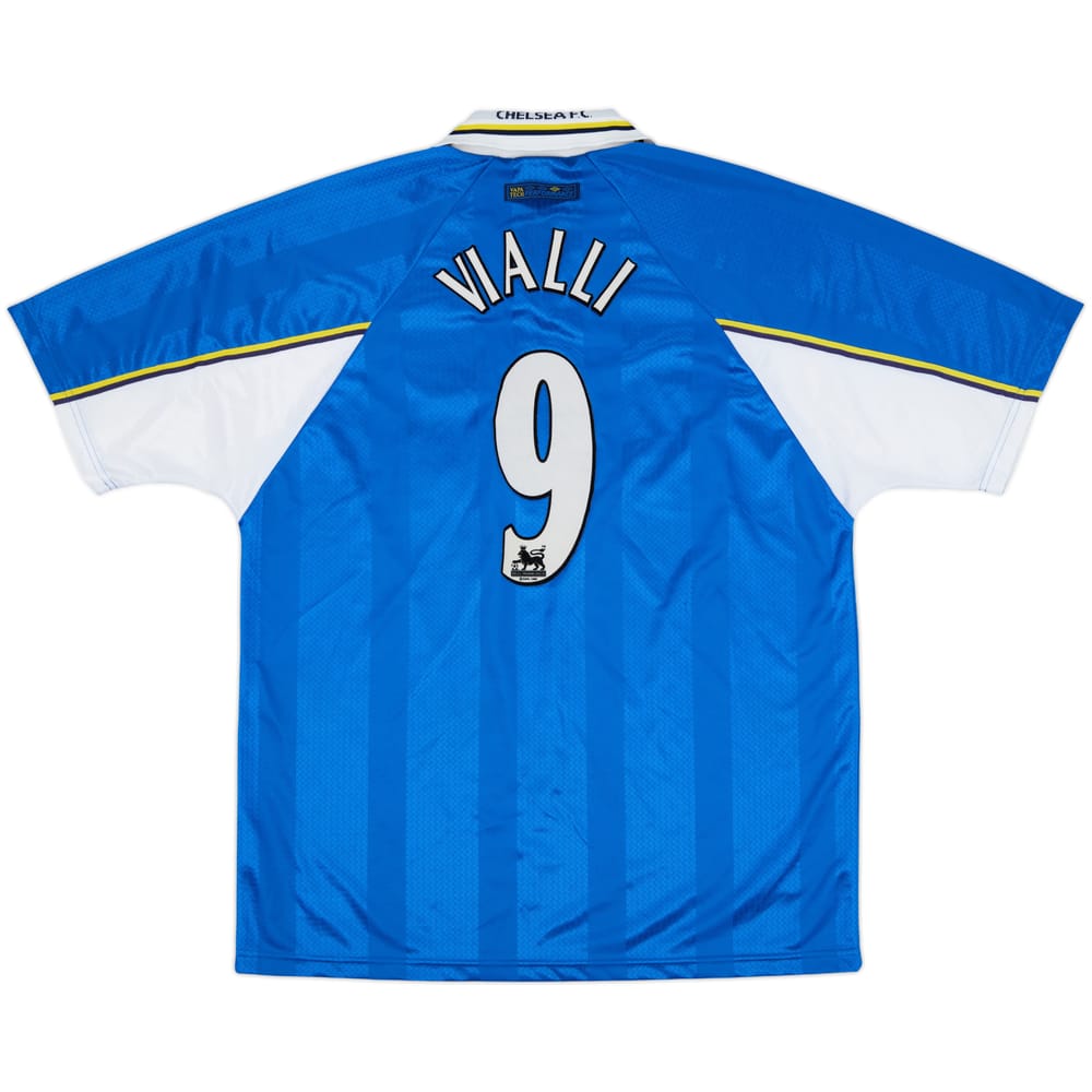 1997-99 Chelsea Home Shirt Vialli #9 - 9/10 - (XL)
