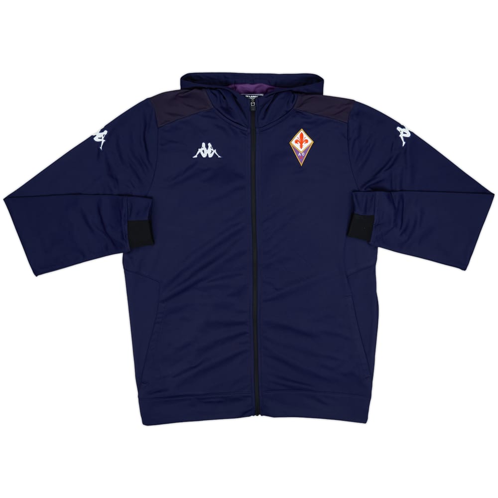 2020-21 Fiorentina Kappa Hooded Track Top - 8/10 - (XXL)