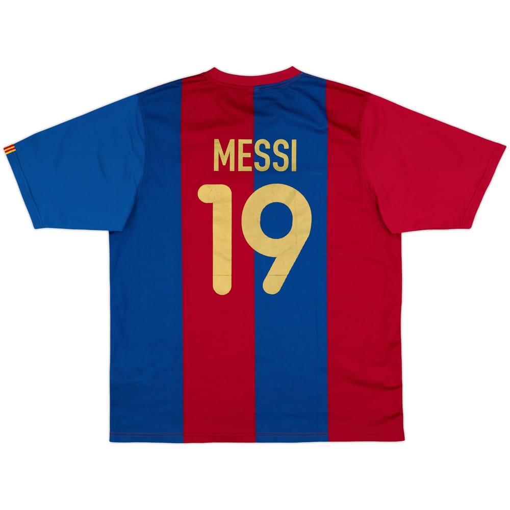 2006-07 Barcelona Basic Home Shirt Messi #19 - 6/10 - (XL)