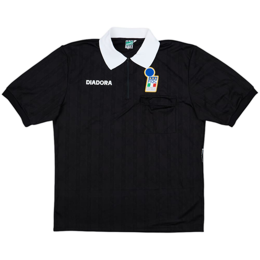 1990s Italy FIGC Diadora Referee Shirt - 8/10 - (XL)