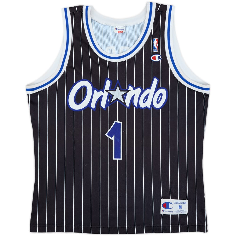 1993-94 Orlando Magic A.Hardaway #1 Champion Away Jersey - 8/10 - (M)