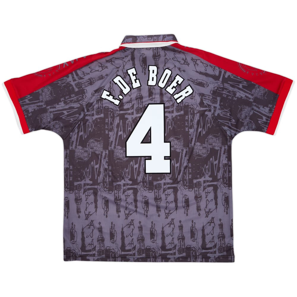 1996-97&#x20;Ajax&#x20;Away&#x20;Shirt&#x20;F.De&#x20;Boer&#x20;&#x23;4&#x20;-&#x20;10&#x2F;10&#x20;-&#x20;&#x28;XL&#x29;