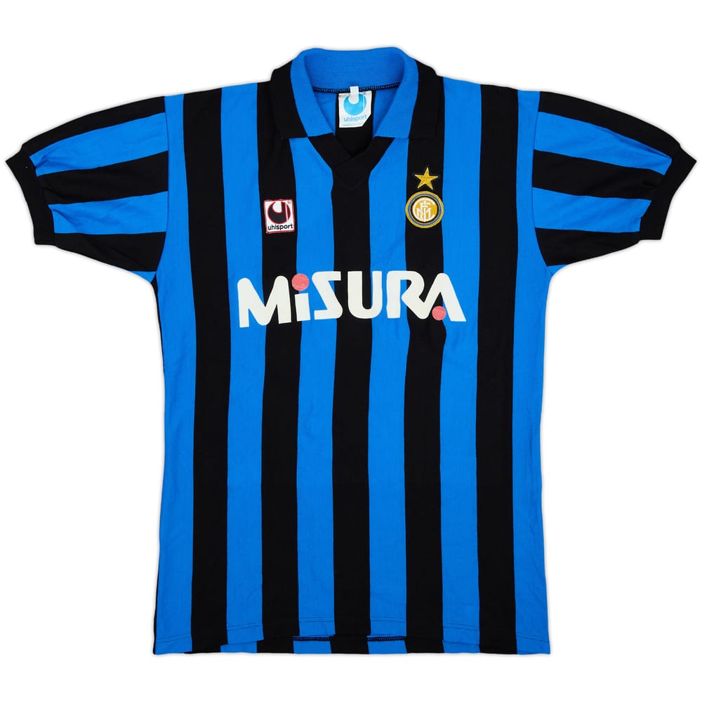 1990-91 Inter Milan Home Shirt #18 - 9/10 - (M)