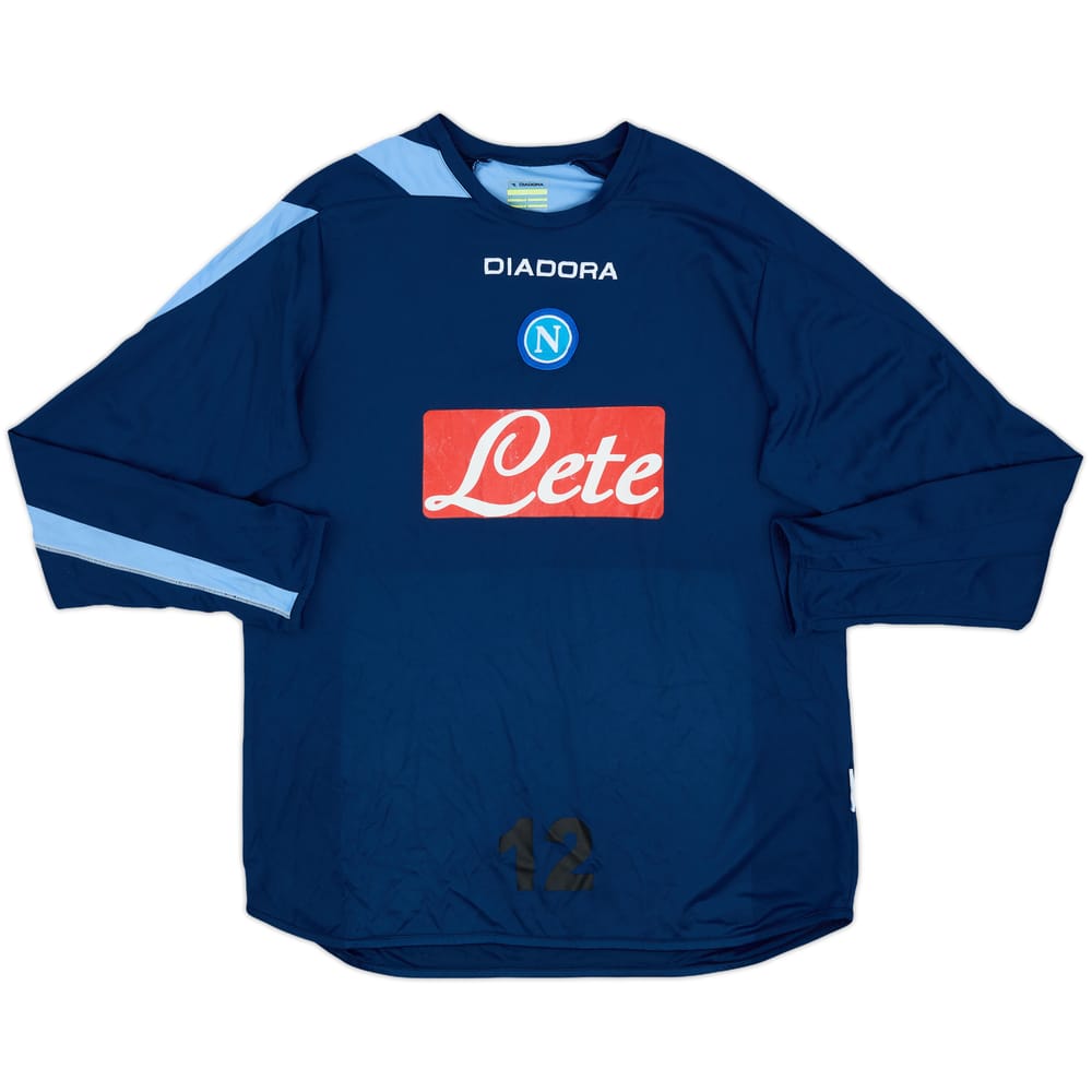 2006-07 Napoli Diadora Player Issue Training L/S Shirt #12 - 6/10 - (XL)