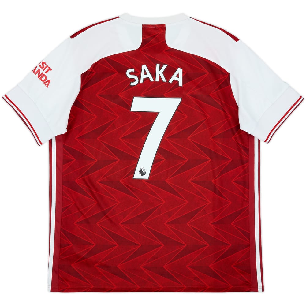 2020-21 Arsenal Home Shirt Saka #7 - 6/10 - (XL)