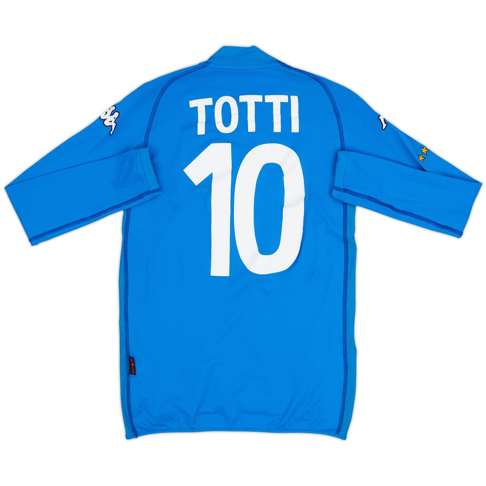 2002 Italy Home L/S Shirt Totti #10 - 6/10 - (S)