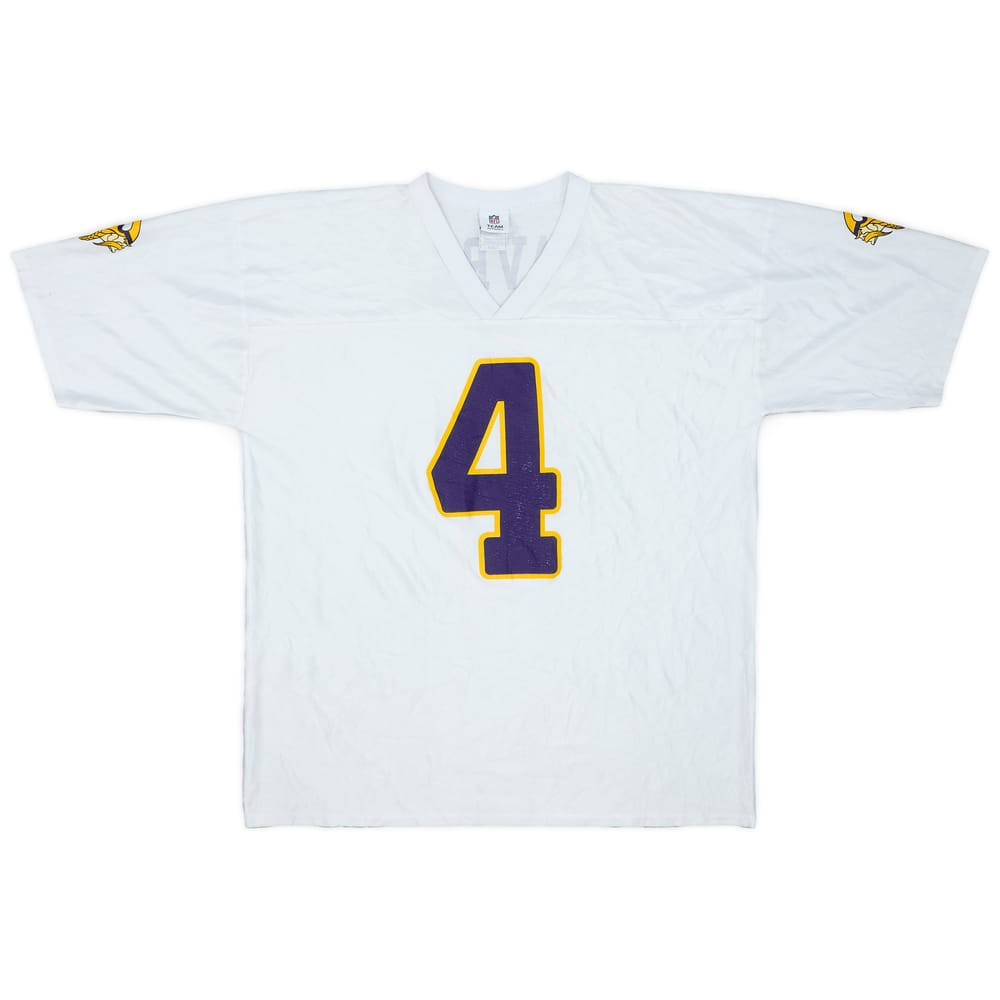 2009-10 Minnesota Vikings Favre #4 NFL Replica Away Jersey - 7/10 - (XL)