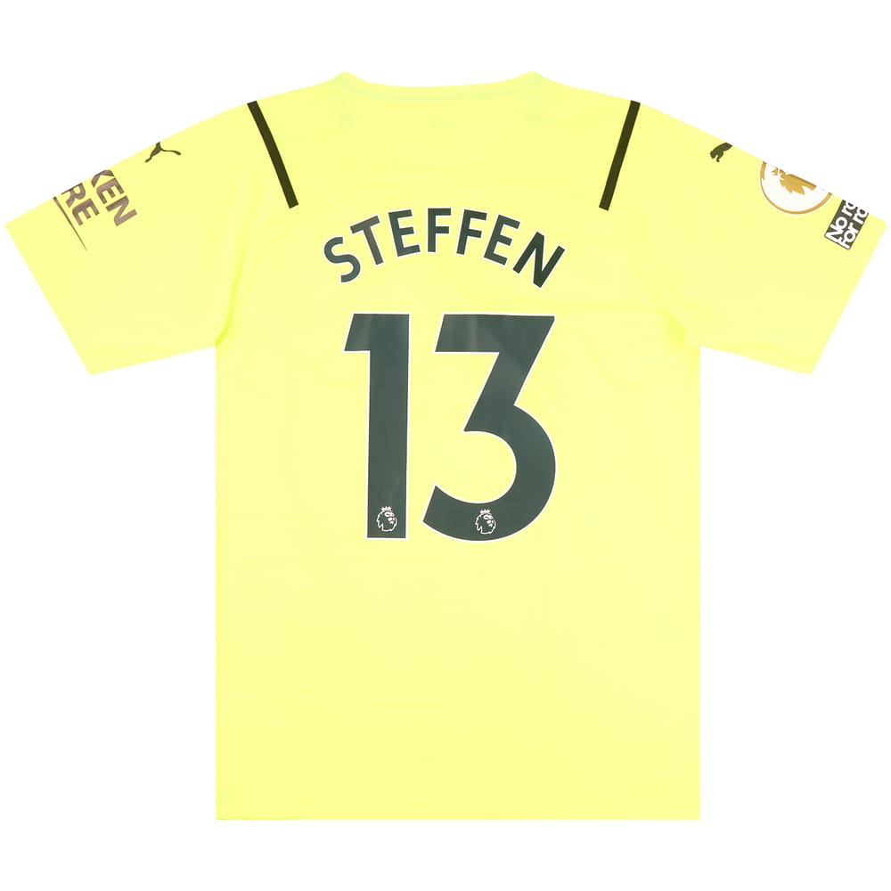 2021-22 Manchester City Match Issue GK Shirt Steffen #13