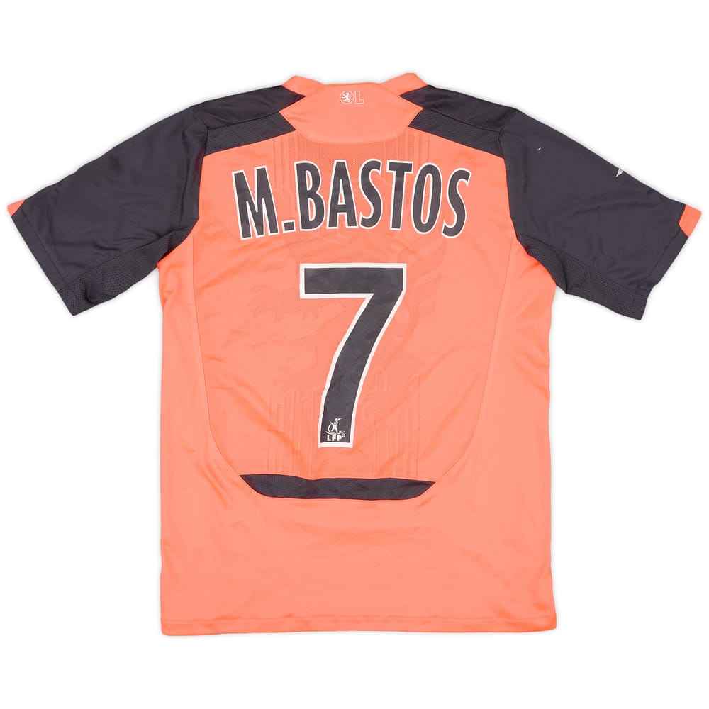 2009-10 Lyon Away Shirt M.Bastos #7 - 5/10 - (L.Boys)