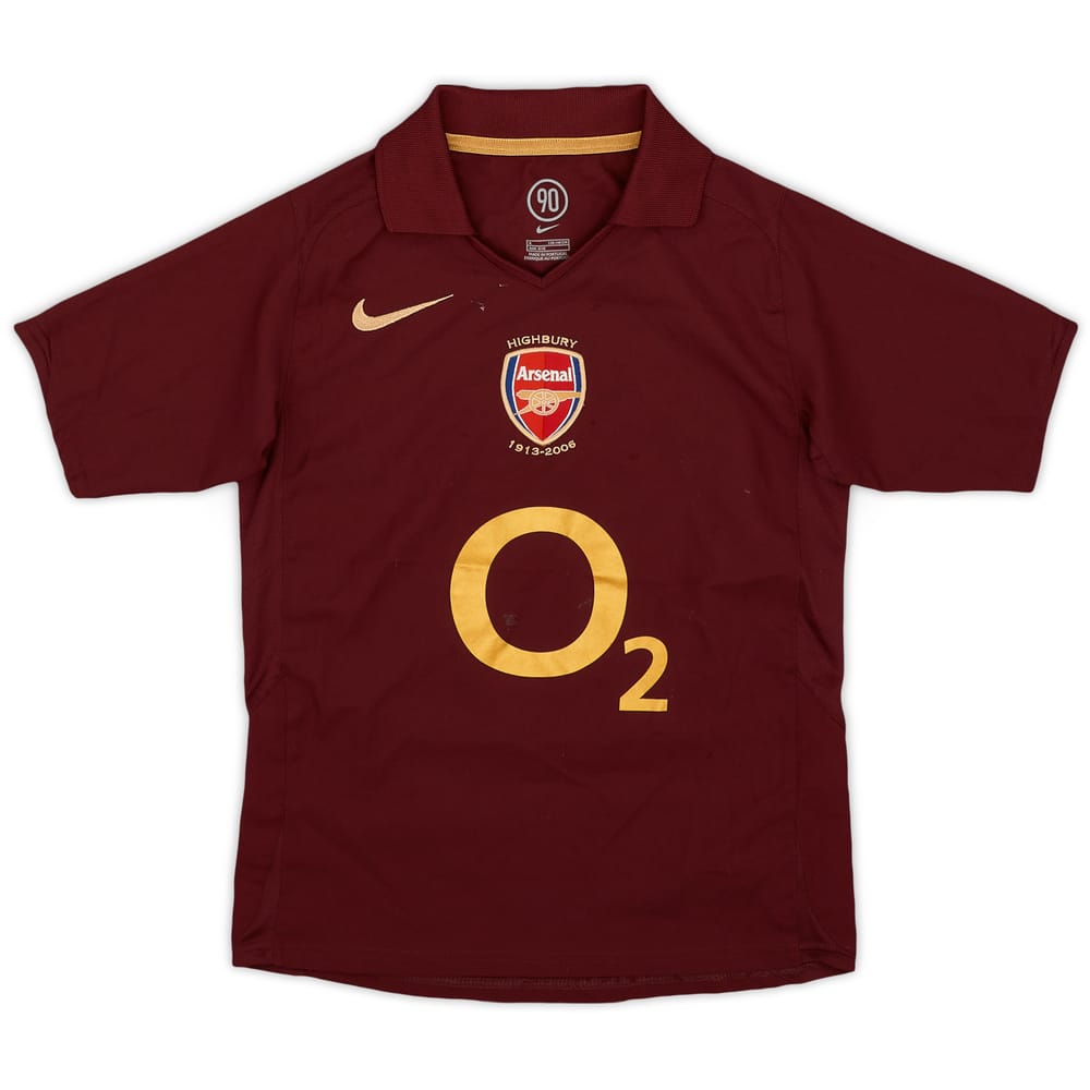 2005-06 Arsenal Home Shirt - 6/10 - (S.Boys)