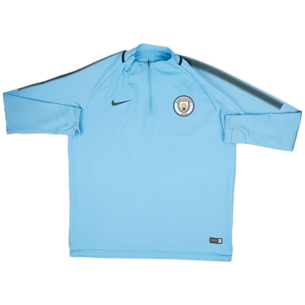 2018-19 Manchester City Nike 1/4 Zip Drill Top - 7/10 - (XL)