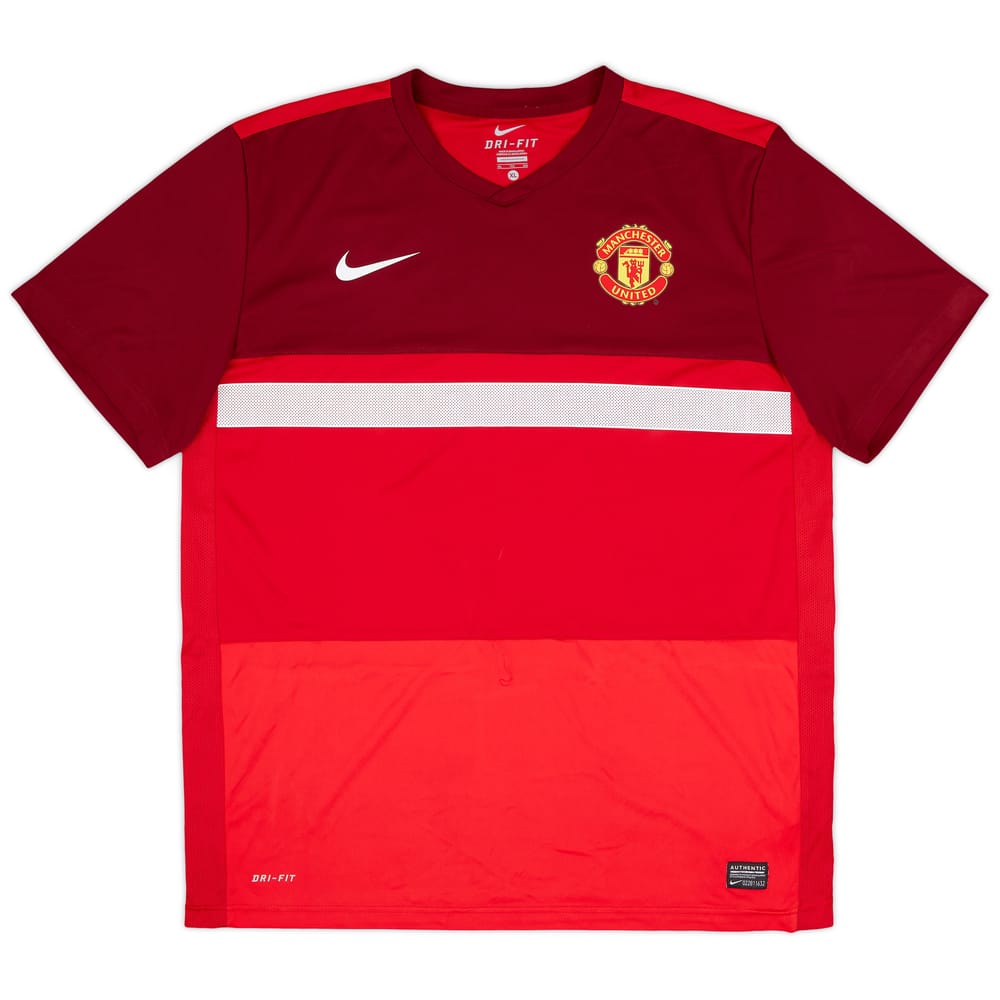 2011-12 Manchester United Nike Training Shirt - 8/10 - (XL)
