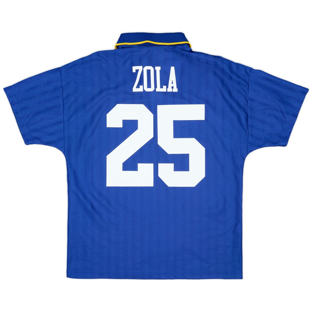 1995-97 Chelsea Home Shirt Zola #25 - 6/10 - (M)