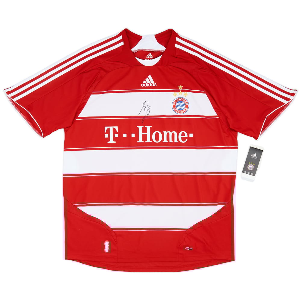 2007-08 Bayern Munich Signed Home Shirt (XL)