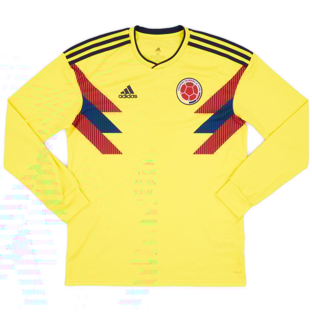 2018-19 Colombia Home L/S Shirt - 8/10 - (M)