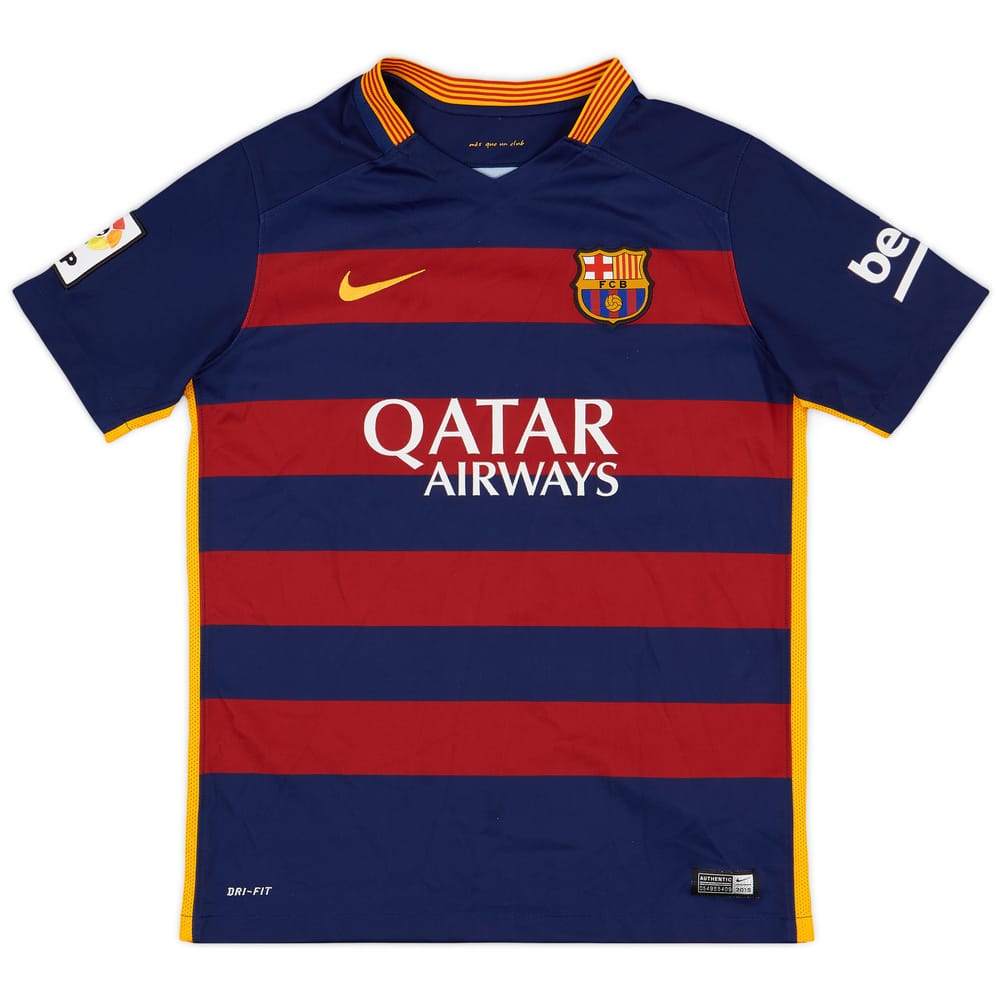 2015-16 Barcelona Home Shirt - 8/10 - (L.Boys)