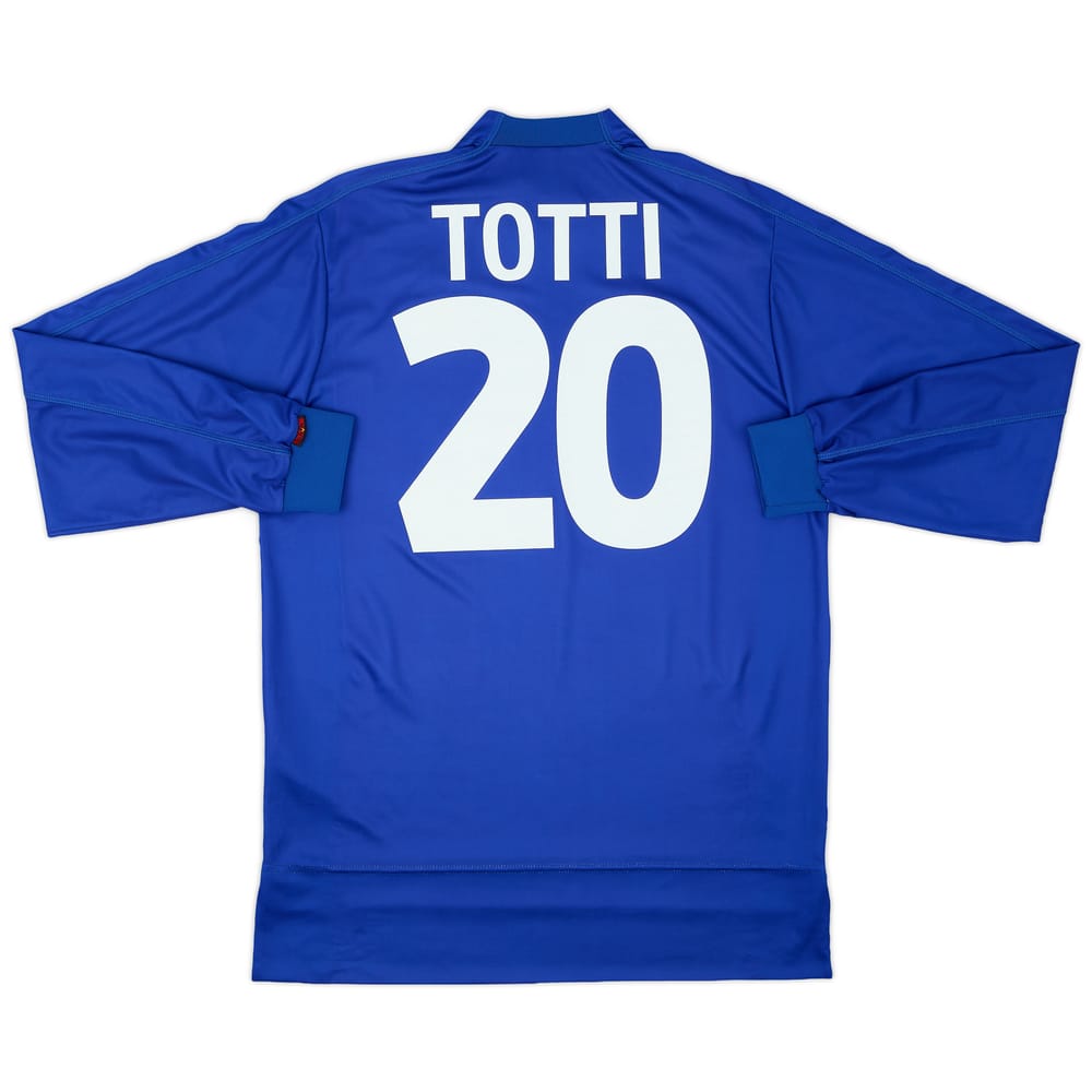 1998-99 Italy Home L/S Shirt Totti #20 - 8/10 - (M)
