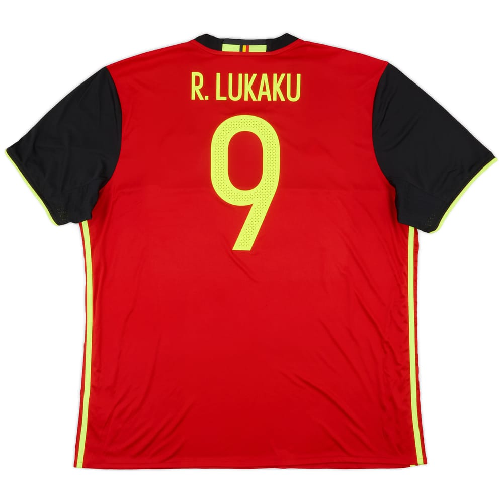 2016-17 Belgium Home Shirt Lukaku #9 - 9/10 - (XXL)