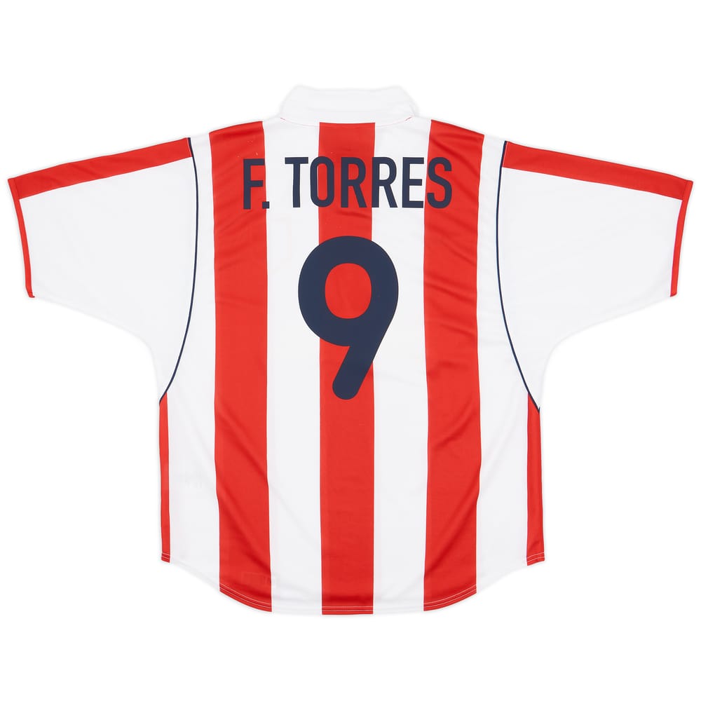 2001-02 Atletico Madrid Home Shirt F.Torres #9 - 8/10 - (L)