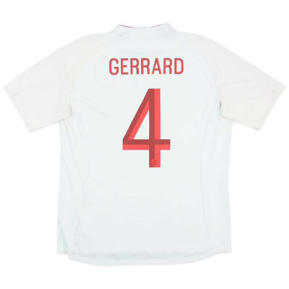 2012-13 England Home Shirt Gerrard #4 - 6/10 - (L)