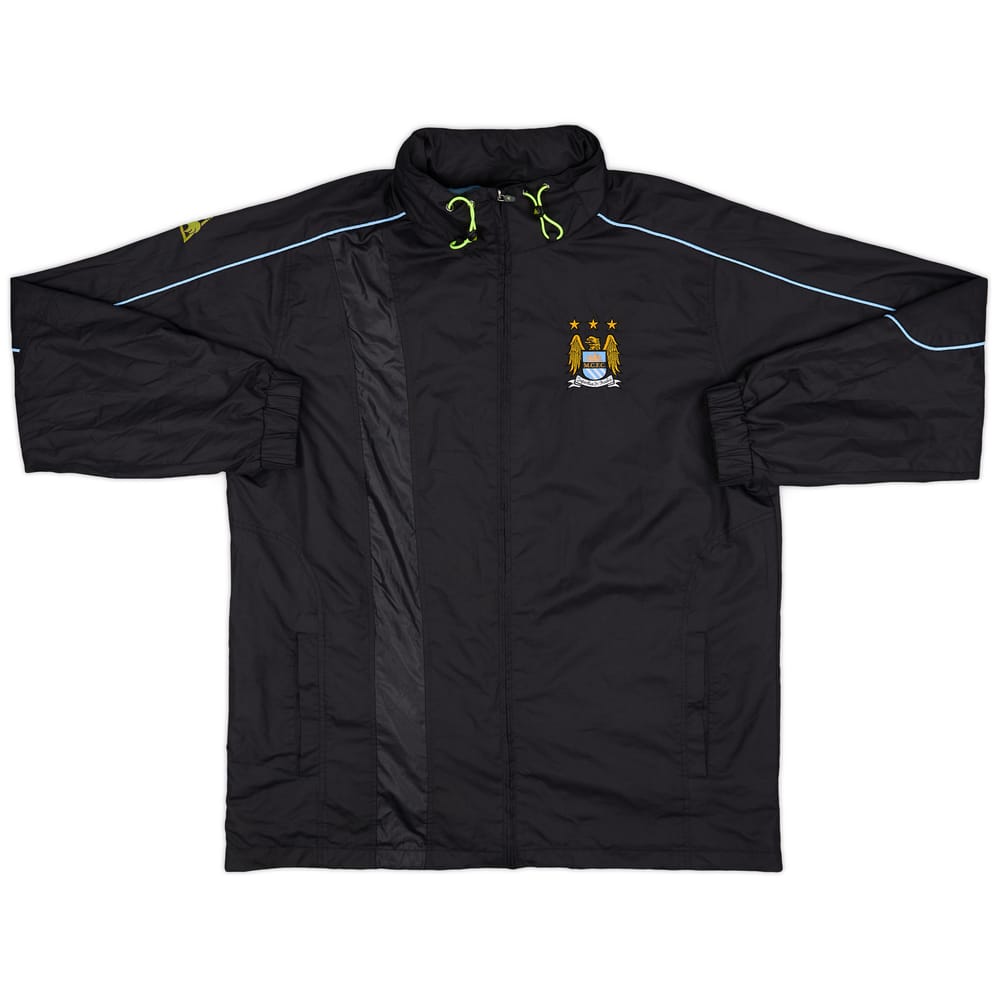 2007-08 Manchester City Le Coq Sportif Hooded Rain Jacket - 7/10 - (XL)