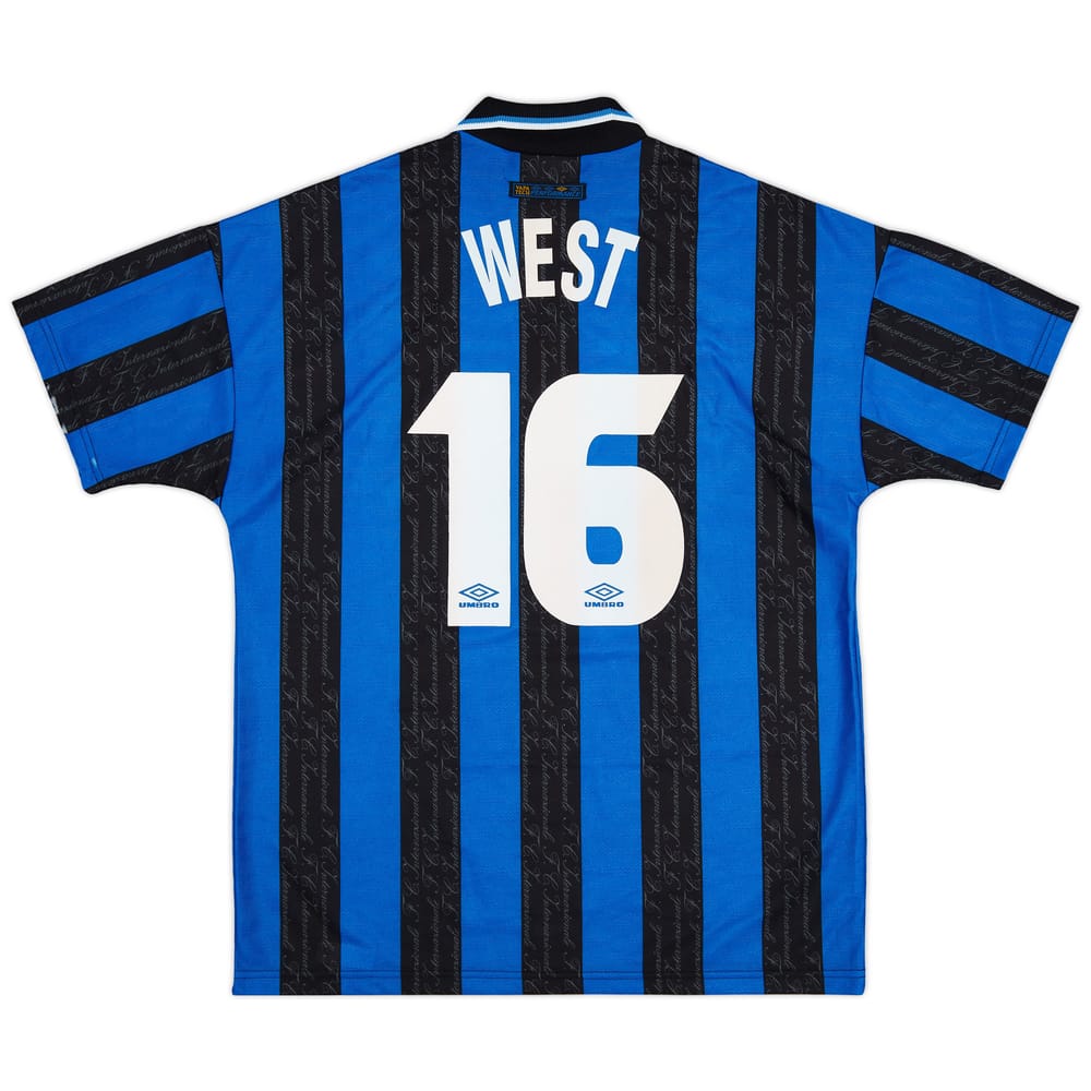 1997-98 Inter Milan Home Shirt West #16 - 6/10 - (XL)