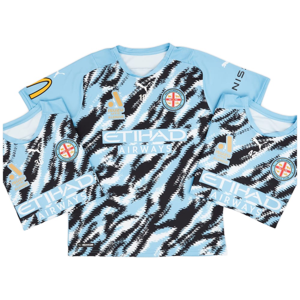 2021-22 Melbourne City Match Issue Pre-Match Shirt # - 8/10