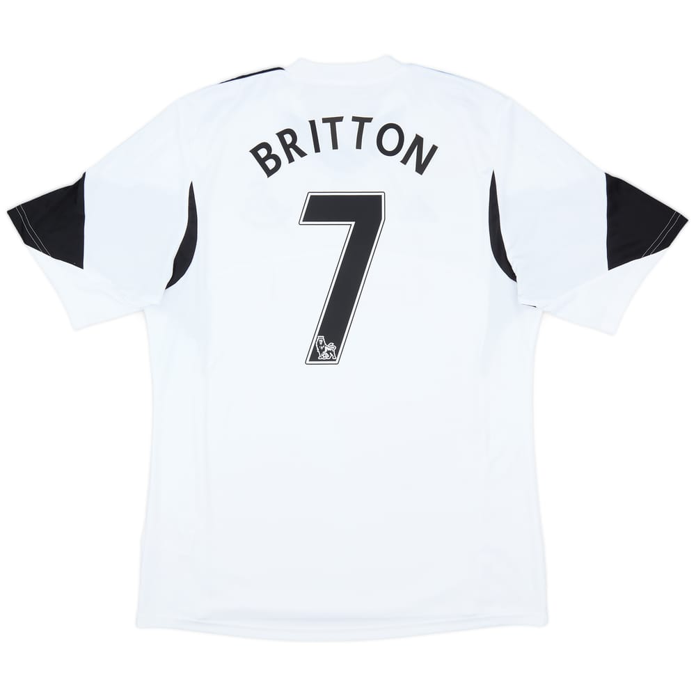 2013-14 Swansea Home Shirt Britton #7 - 8/10 - (L)