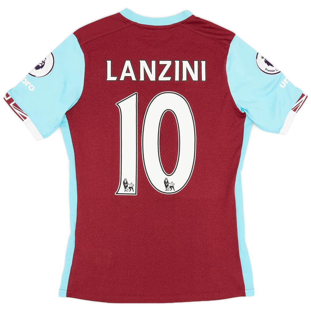 2016-17 West Ham Home Shirt Lanzini #10 - 7/10 - (M)