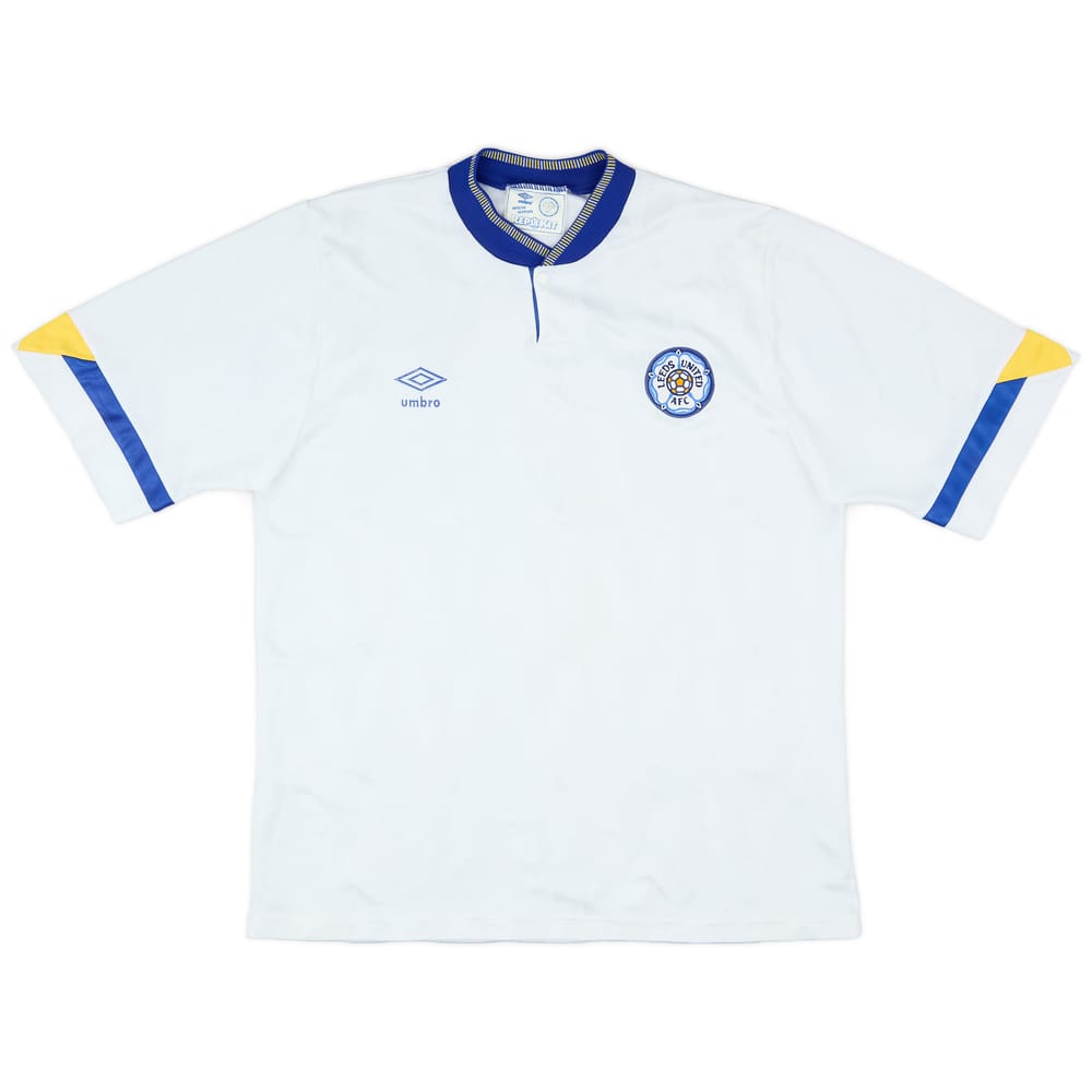 1990-91 Leeds United Home Shirt - 7/10 - (L)